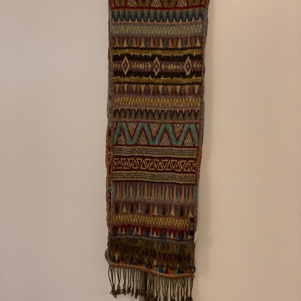 A colorful scarf can add pazaaz to an outfit or keep you warm under your coat.